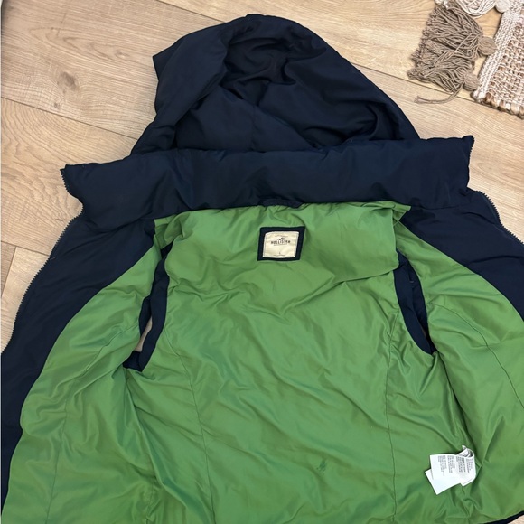 Y2K Hollister Puffer Vest Navy and Green Puffer Vest - Picture 6 of 7